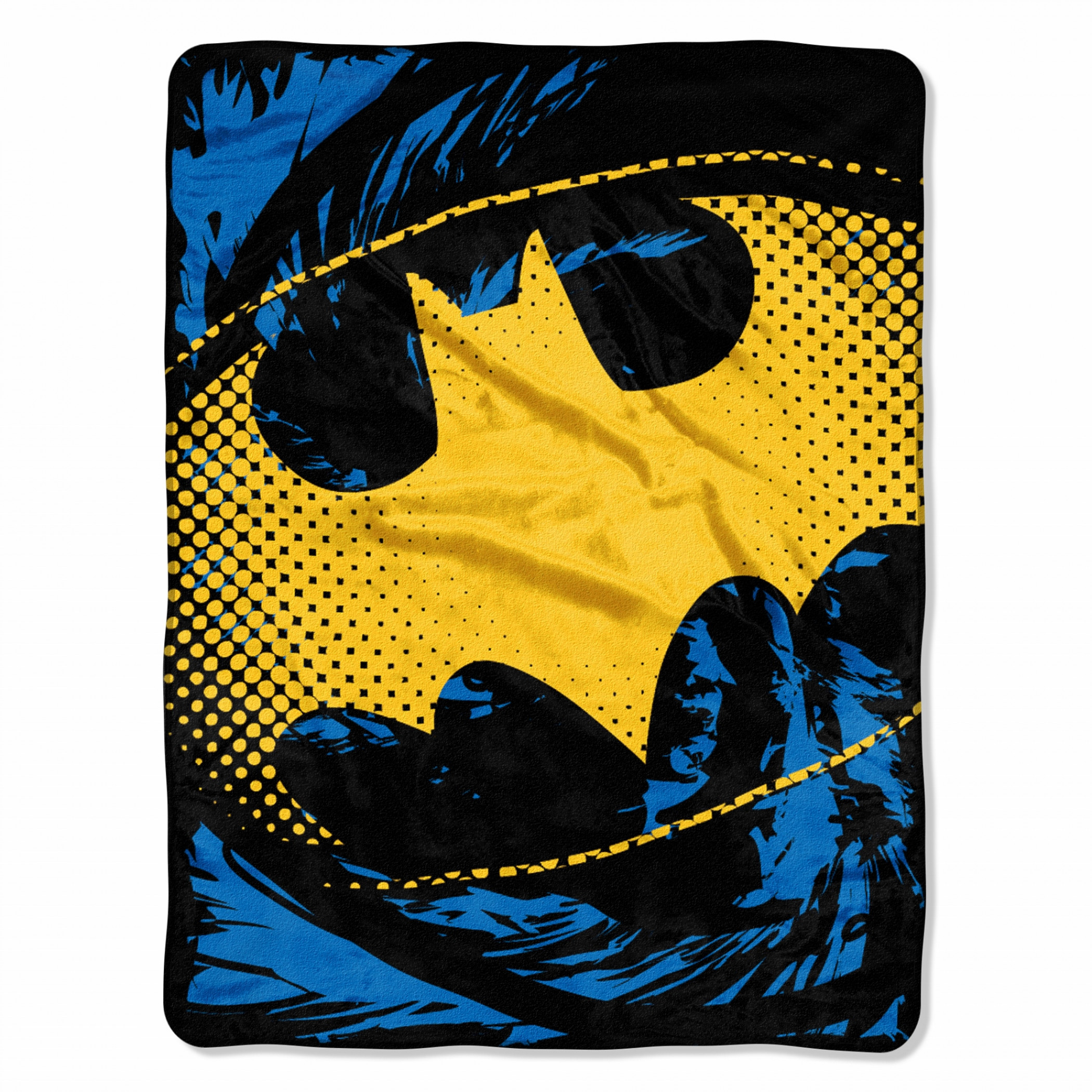 Batman Yellow Symbol Throw Blanket